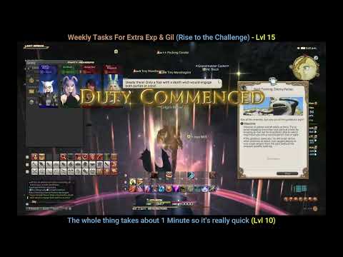 FFXIV The Complete Guide Part 24 - Weekly Dungeons & Guildheist + Increasing Grand Company Rank Fast
