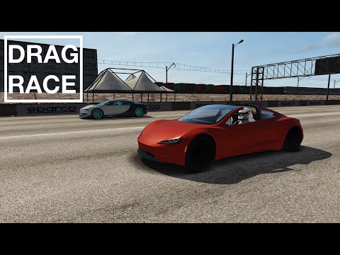 Is There a Car That is FASTER Than The Tesla Roadster in a DRAG RACE?