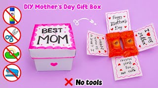 Last Minute Mother’s Day Gift Idea No Glue, No Scissors/DIY Mother’s Day Gift Box /White paper craft