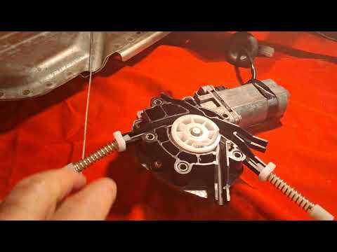 Volvo c70 I attaching cables to window regulator. Part 2.