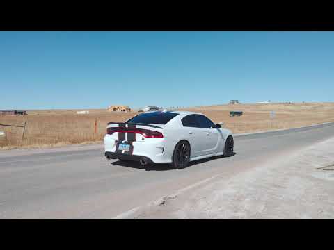 2019 Dodge Charger Scat Pack - Aftermarket 3" X-Pipe w/Carven R Series Mufflers and stock Resonators