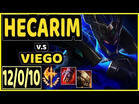 HECARIM vs VIEGO - 12/0/10 KDA JUNGLE CHALLENGER GAMEPLAY - BR