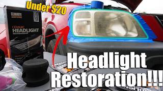 Honda CRV Headlight Restoration!!! - INCREDIBLE RESULTS!!!