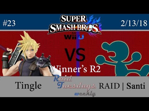 RAID Tuesdays #23 - SSB4 - Tingle (Cloud) vs RAID | Santi (G&W) - Winner's Round 2