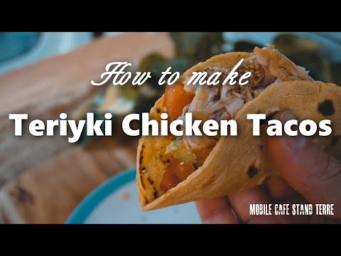 照り焼きチキンタコスの作り方 How to make teriyaki chicken tacos. #191