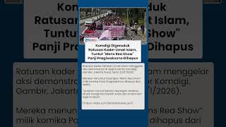 Kader Umat Islam Geruduk Komdigi Tuntut Tayangan "Mens Rea Show" Dihapus, Dituding Hina Salat