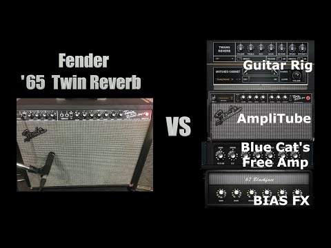 Fender '65 Twin Reverb VS Guitar Rig, AmpliTube, BIAS FX, Blue Cat's Free Amp Comparison Shootout