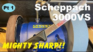 Knife Sharpening with the SCHEPPACH Tiger 30000VS -   Pt 1 Pairing and Butcher knives