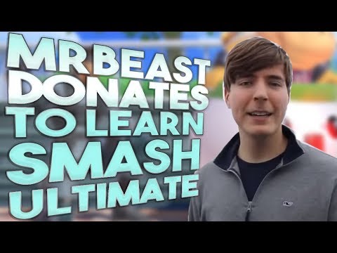 MrBeast donates $1001 to learn Smash ultimate ft iStudying - Smash Ultimate highlights