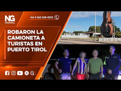 NG FEDERAL - ROBARON LA CAMIONETA A TURISTAS EN PUERTO TIROL