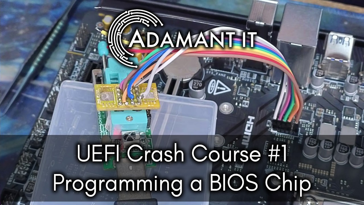 Programming a Motherboard's BIOS chip - UEFI Crash Course Part 1