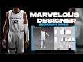 Part 1 Designing NBA Jersey In 3D Marvelous Designer Tutorial For Beginners