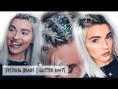 Festival Hairstyle & Glitter Roots | LoveFings
