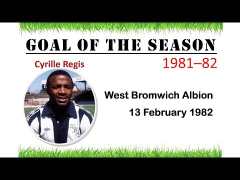 Goal of the Season 1981–82 | Cyrille Regis | West Bromwich Albion v Norwich City | 13 February 1982