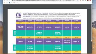 21 Day Fix REAL TIME workout calendar Tutorial
