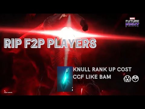 KNULL RANK UP COST CCF| MOST EXPENSIVE CHARACTER IN THE GAME? ! marvel future fight