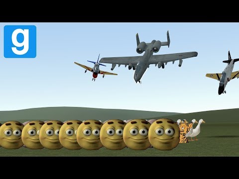 NEXTBOT ARMY VS FLYING PLANES! - Garry's mod Sandbox Funny Moments