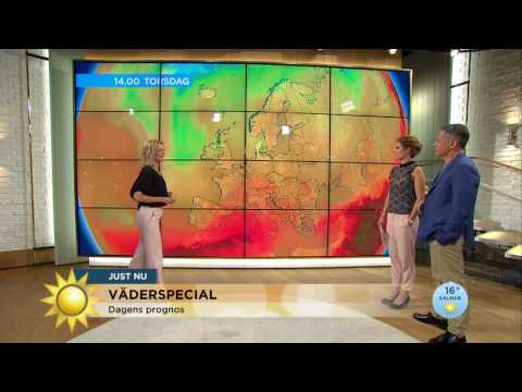 Här var det varmast och blötast i går - Nyhetsmorgon (TV4)