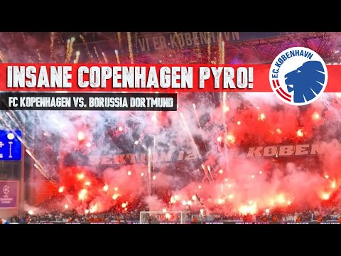 FC Copenhagen: INSANE PYRO-SHOW vs. Borussia Dortmund (02.11.2022)