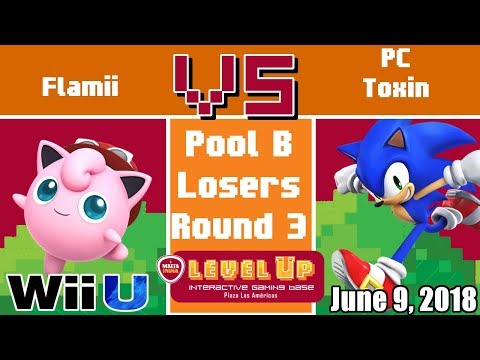 LVLUP - SSB4 Pool B Losers Round 4 - Flamii (Jigglypuff) VS PC Toxin (Sonic)