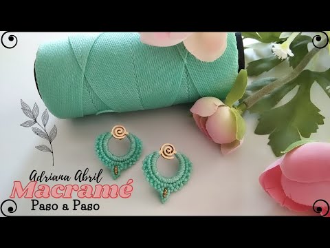 Pendientes EN Macrame Un tutorial paso a paso para realizar fácil y rápido. DIY hecho a mano