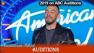 Ryan Hammond Raised in Church &amp; Had Weight Problems &quot;Lay Me Down&quot; | American Idol 2019 Auditions