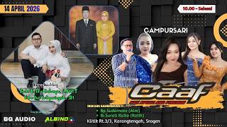 Download lagu LIVE cs.Caaf == WEDDING RICKO & VITA == BG AUDIO == ALBINO HD mp3