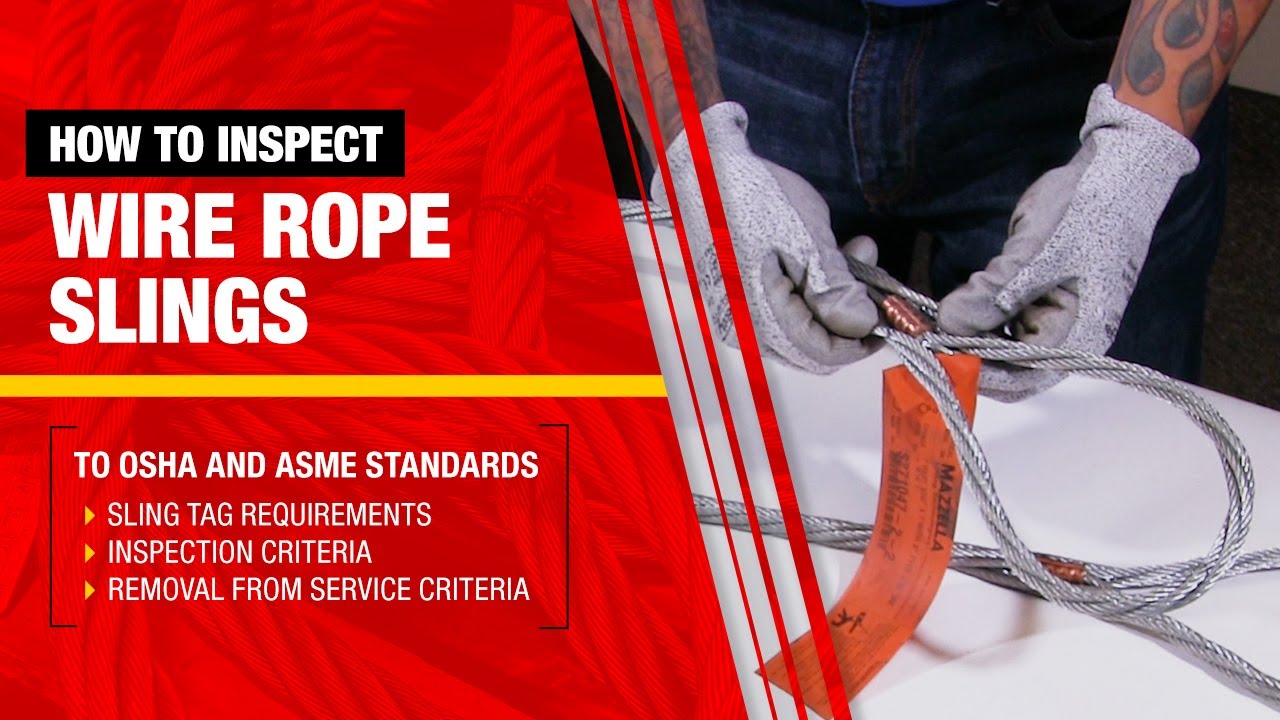 How to Inspect a Wire Rope Lifting Sling to OSHA and ASME Standards | L-1