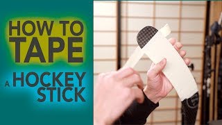 How To Tape a Hockey Stick Full Toe