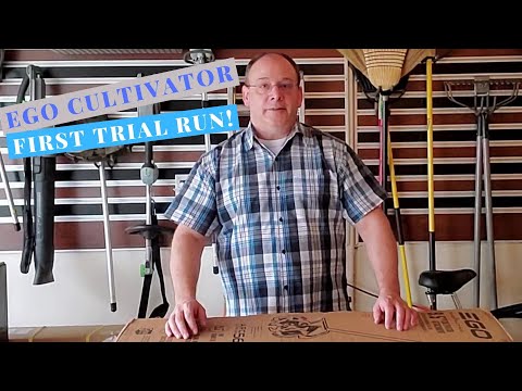 EGO Cultivator in action