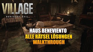Resident Evil 8 Village - Haus Beneviento - Alle Rätsel Lösungen - Kompletter Walkthrough