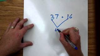Two digit addition by decomposing numbers