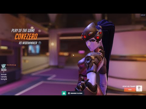 DPS AIM GOD - POTG - IDDQD WIDOWMAKER GAMEPLAY OVERWATCH 2 SEASON 15