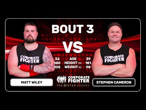 Corporate Fighter 38 - Matt Wiley v Stephen Cameron
