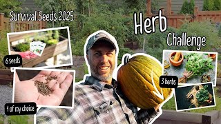 Unboxing My Survival Seeds for 2025 | 6 Vegetable Seeds & 3 Herb Seeds for Sustainable Growing!