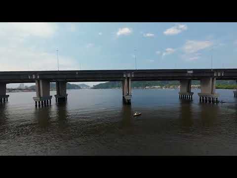 Ponte do Mar Pequeno em São Vicente - São Paulo