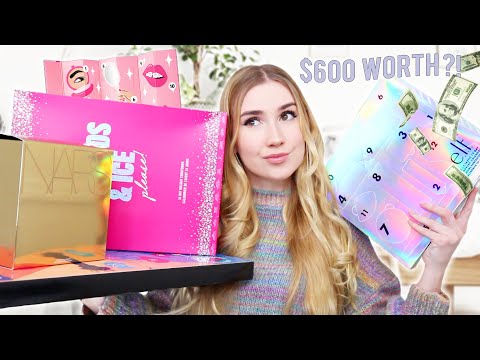 Unboxing $650 worth of BEAUTY Advent Calendars !!