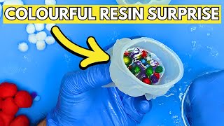 What Happens When You Put Fluffy Pom Poms in Resin