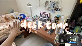 desk tour (but its a whole new desk and room) dorm edition | uni dieries ep4