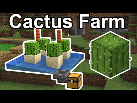 Easy Cactus Farm | Minecraft 1.21+