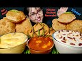 Eating Khasta Kachori Big Bowl Of Rasmalai Kheer Big Bites Mukbang Asmr Foodie Darling