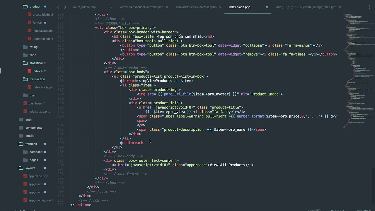 [Seri] - Website đồng hồ -   Thống kê top sản phẩm view, pay  P 5