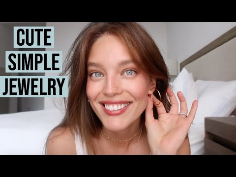 My Jewelry Collection | Where I Get My Jewelry | Cute, Simple Jewelry | Model Emily DiDonato