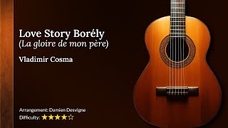 Love Story Borély (Vladimir Cosma) - My Solo Guitar Version | La Gloire de mon Père