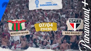 São Paulo x Boston River | Conmebol Sulamericana 2026 | Paramount+ Brasil