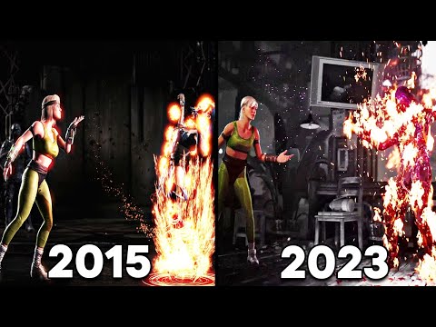 Mortal Kombat - Comparing Sonya Blade "Kiss of Death"