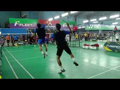 Badminton 12th Rawang Open Men's Double Open Tour - Amar Sani / Amir Sani Vs Mooghillen / Tinagaran