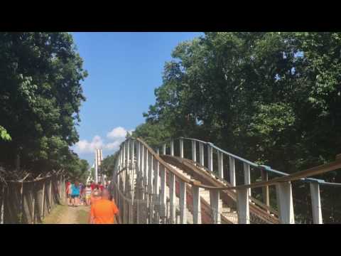 Off-ride footage of a Screamin' Eagle train