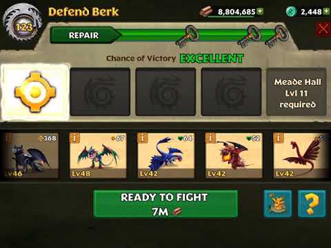 Rise of Berk | Defend Berk: Fleet 123 Defeated