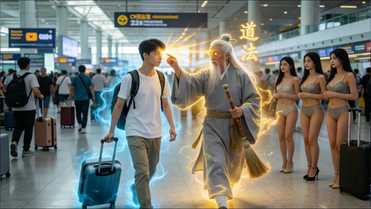 【FULL】Airport Encounter Unlocks His Third Eye,Feng Shui Master Rises!#minidrama